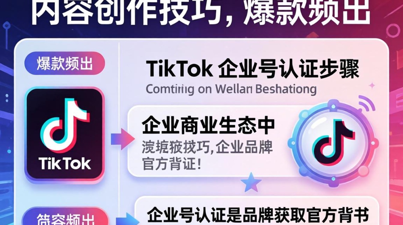 TikTok 企业号认证流程及内容创作技巧