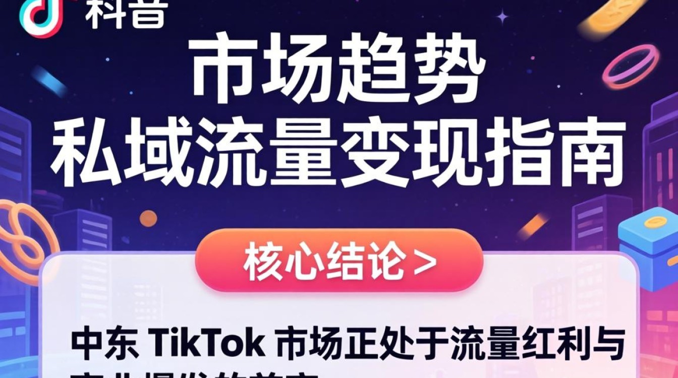 抖音中东TikTok市场趋势私域流量变现指南