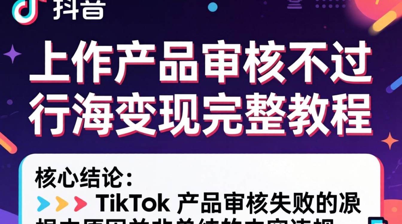 TikTok 产品审核不通过原因及解决教程