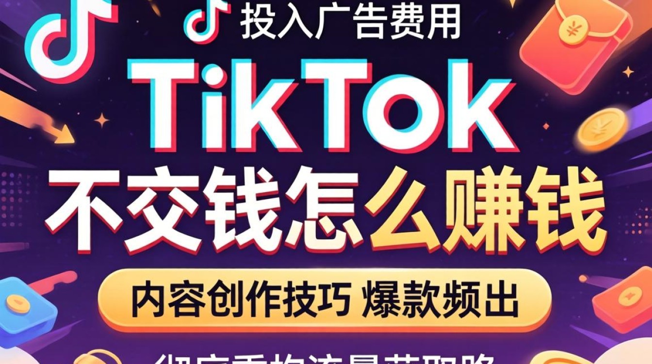 TikTok 不交钱怎么赚钱