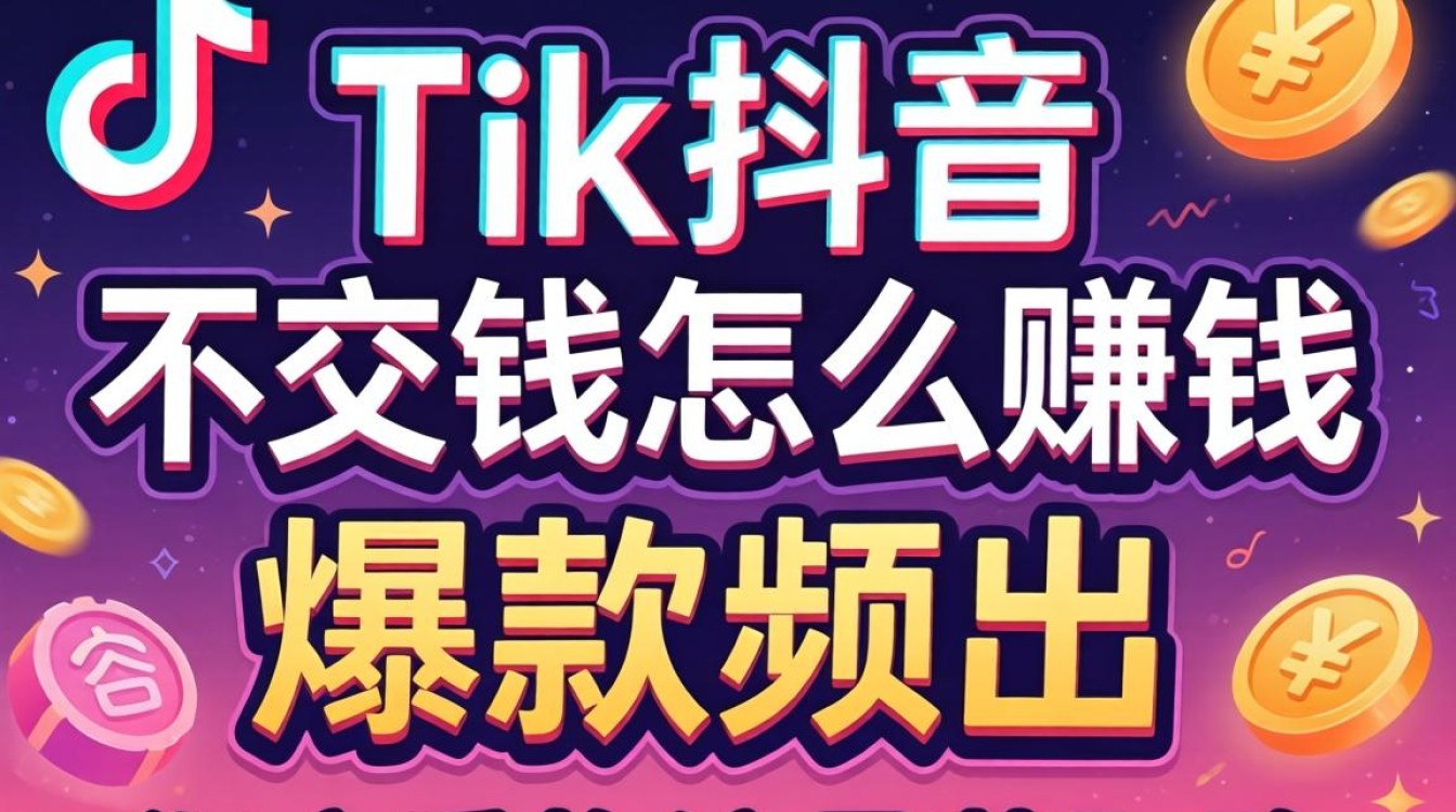 TikTok 不交钱怎么赚钱