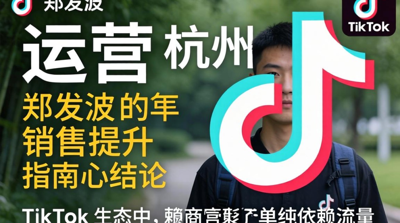 电商运营杭州tiktok郑发波销售提升指南