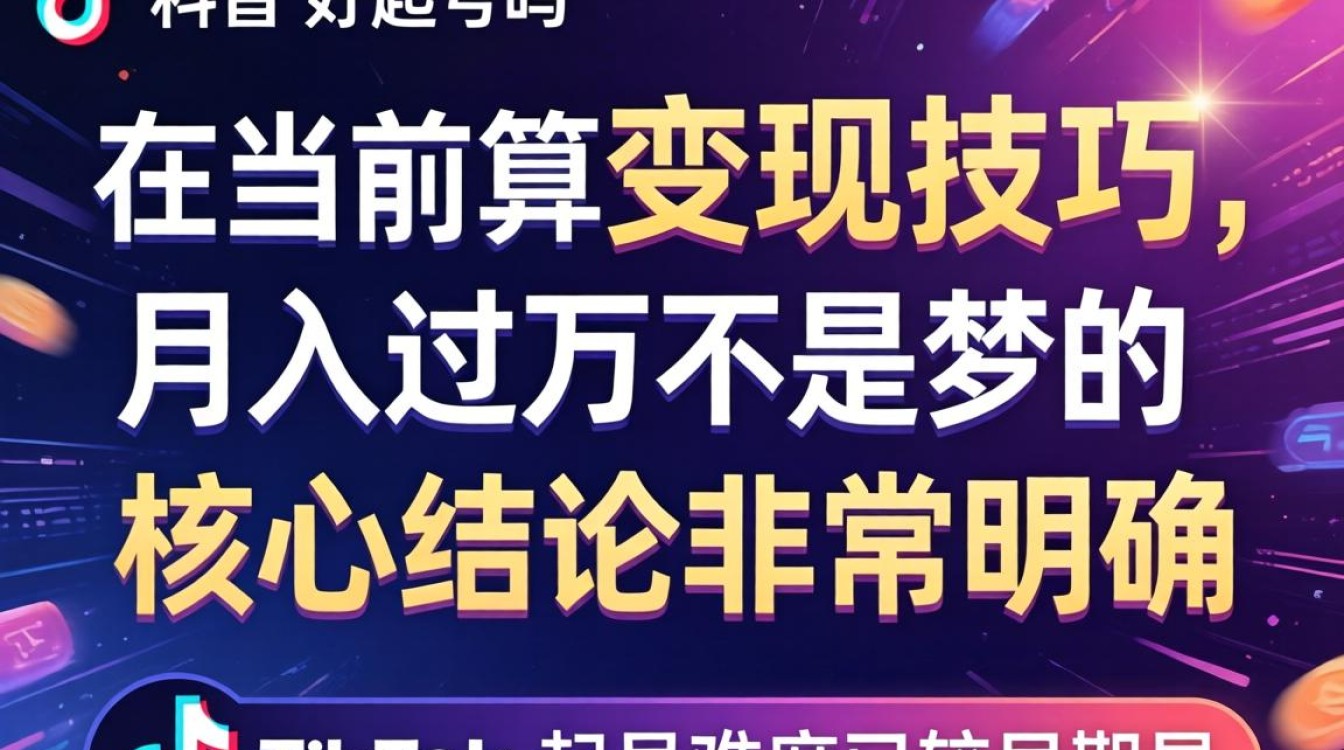 TikTok 怎么变现快