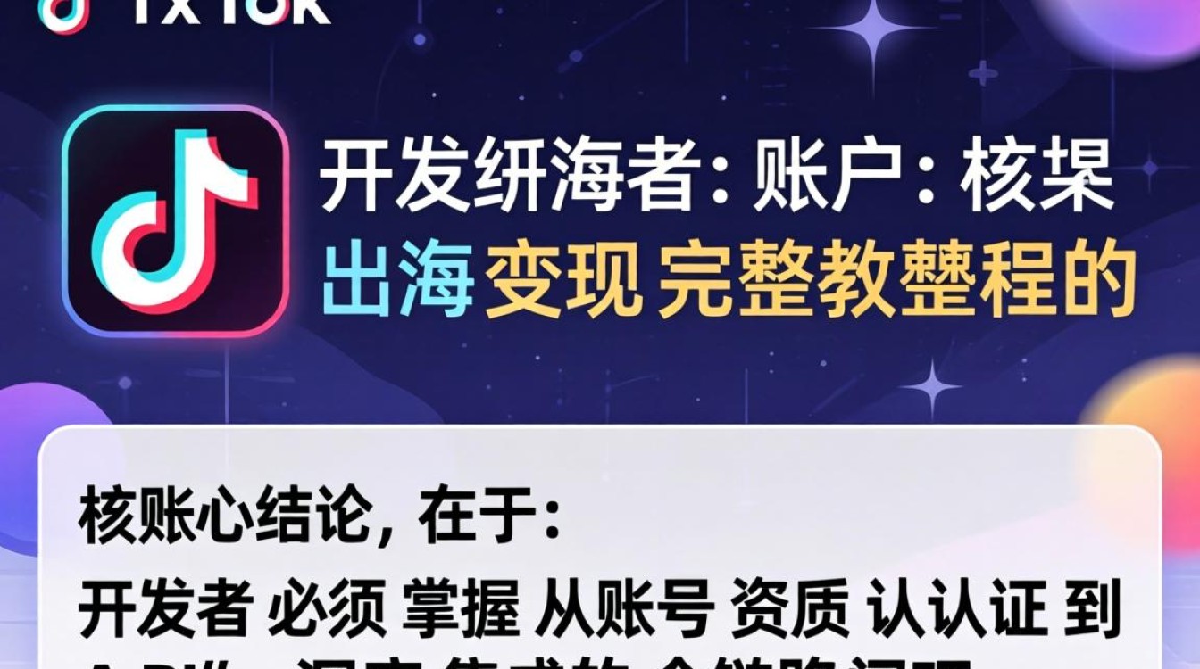 TikTok 开发者账户出海变现完整教程