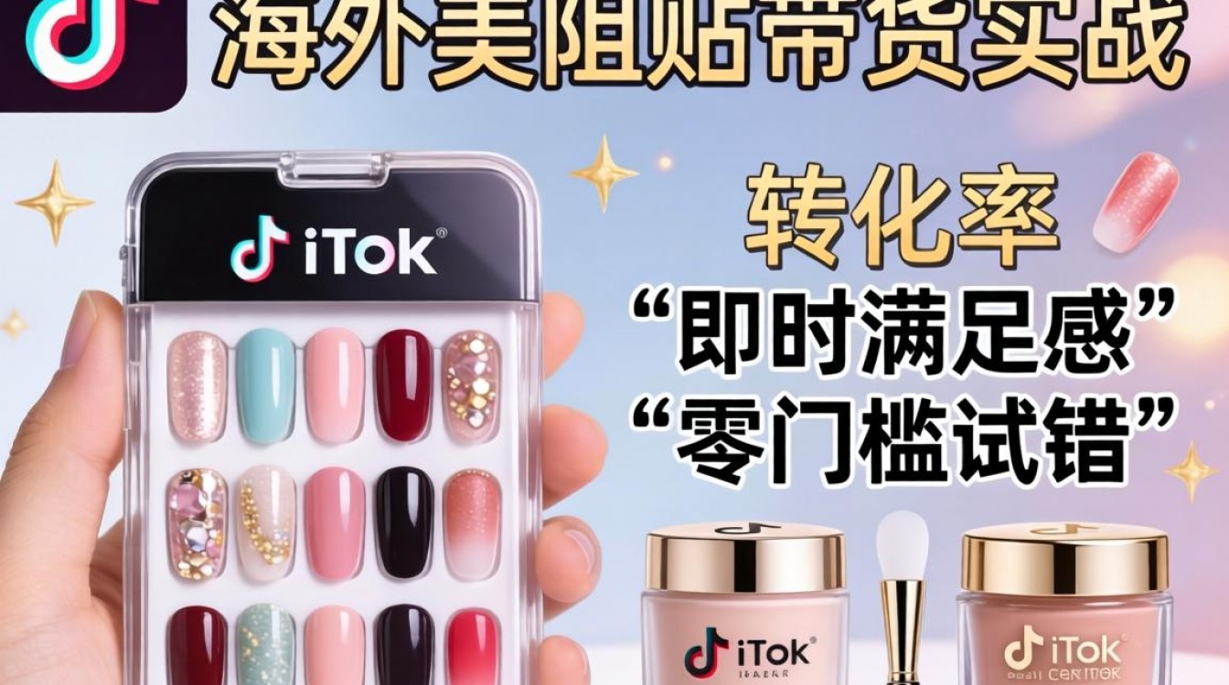 海外TikTok美甲贴带货话术怎么写