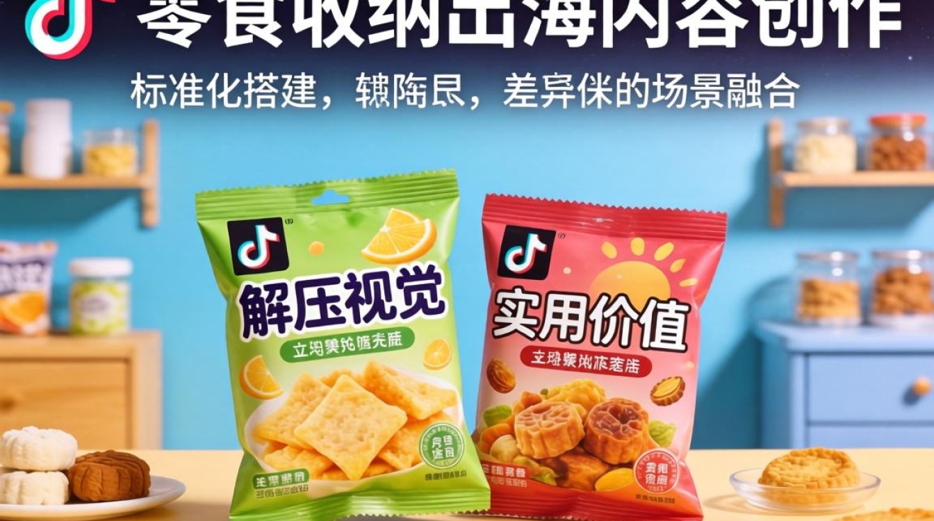 TikTok 零食收纳技巧与出海内容创作
