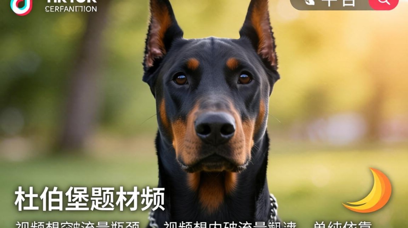 视频拍摄杜伯曼堡tiktok提升画面质感
