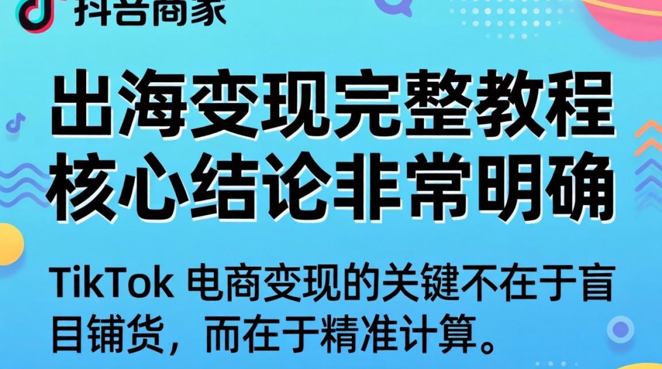 TikTok 商家服务费收费标准及出海变现完整教程