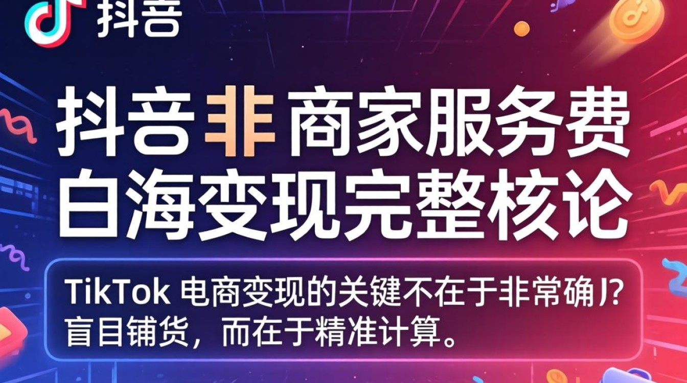 TikTok 商家服务费收费标准及出海变现完整教程