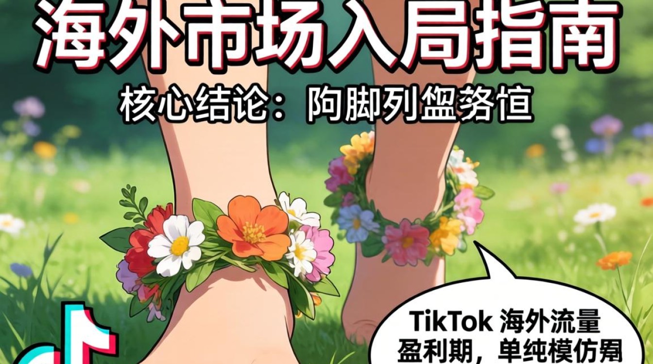 TikTok 用脚戴花环 海外市场入局指南