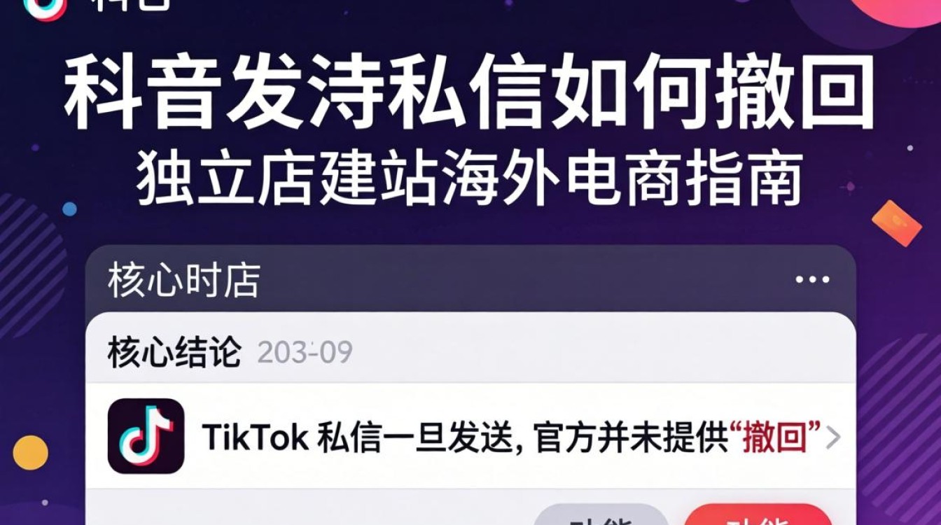 TikTok 发错私信如何撤回