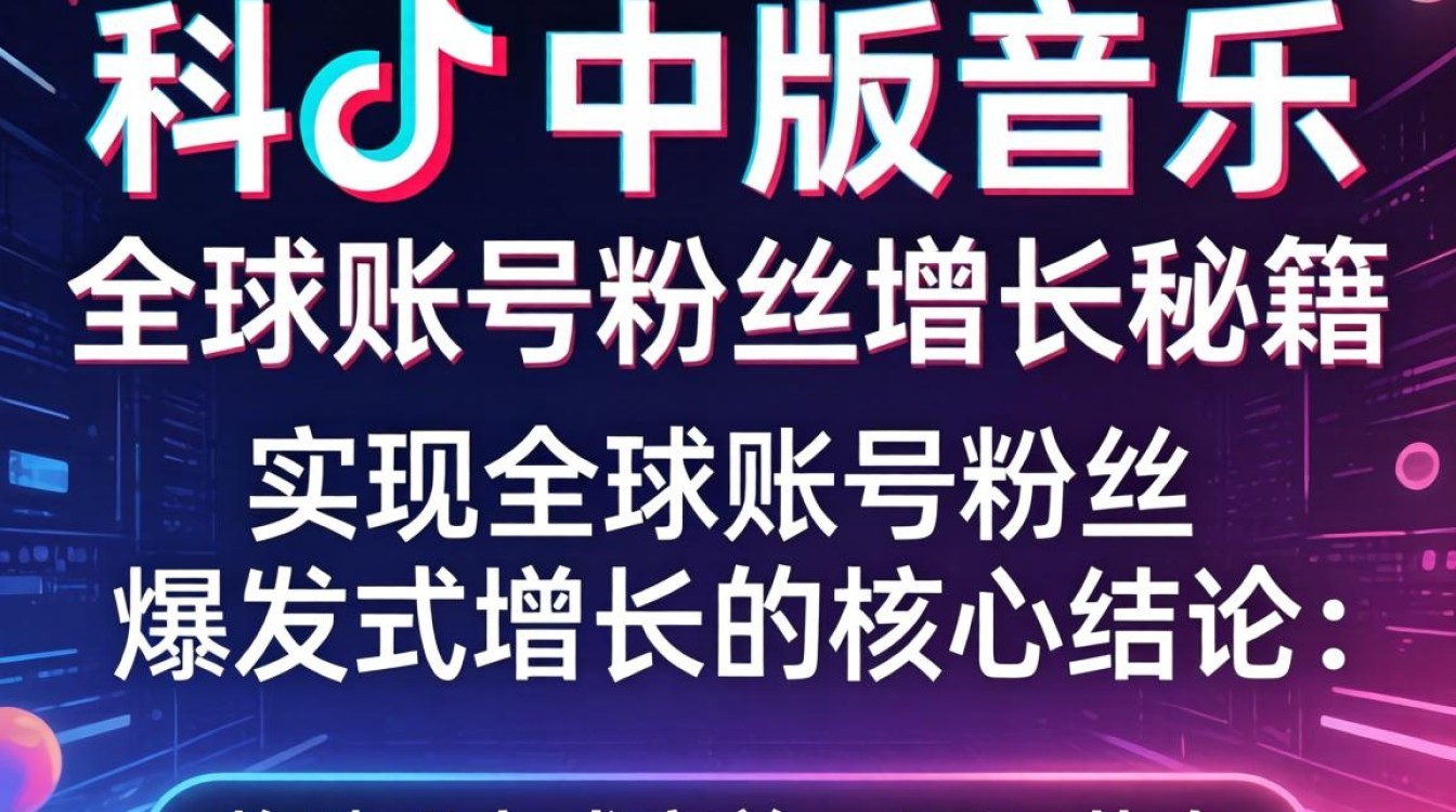 TikTok 中文版音乐全球账号粉丝增长秘籍