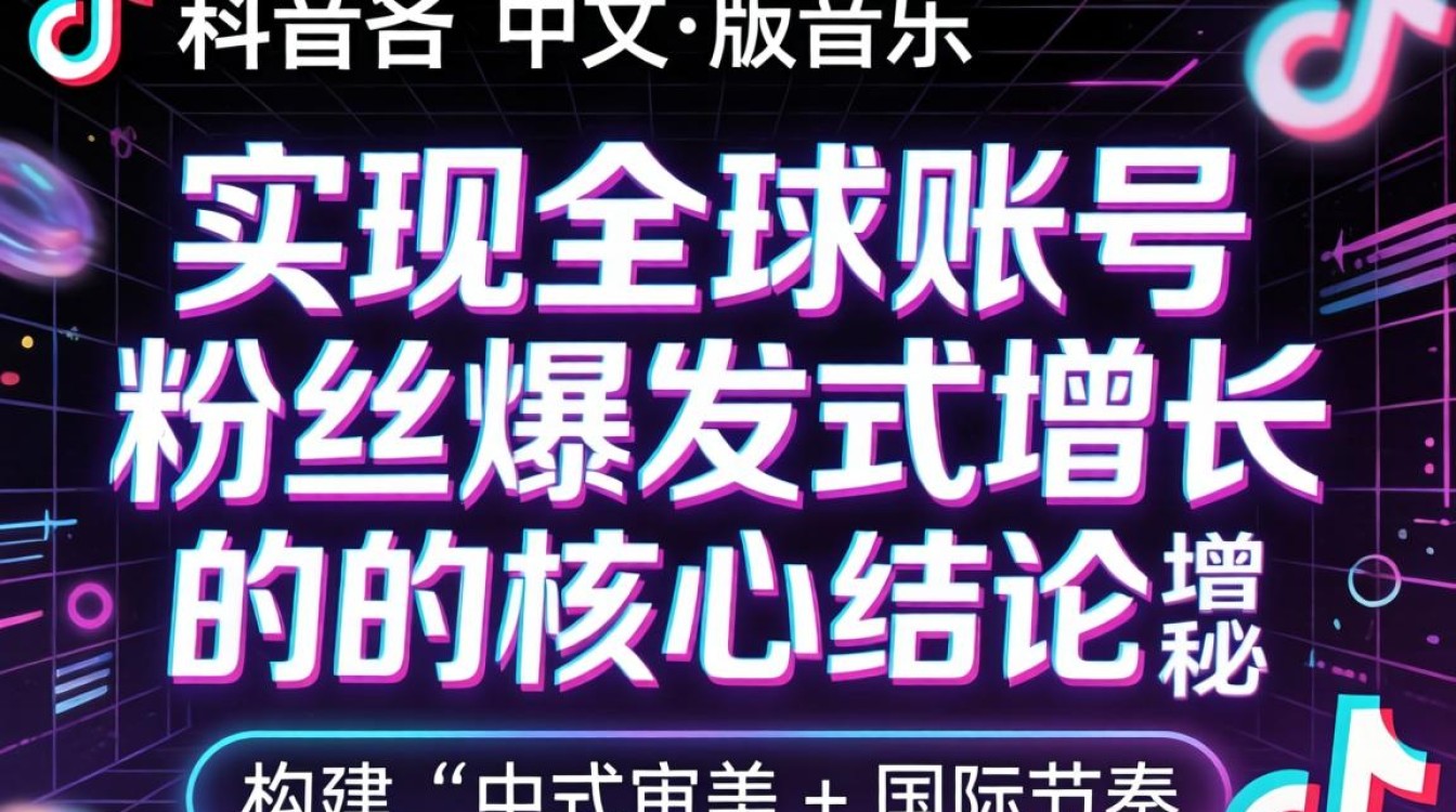 TikTok 中文版音乐全球账号粉丝增长秘籍