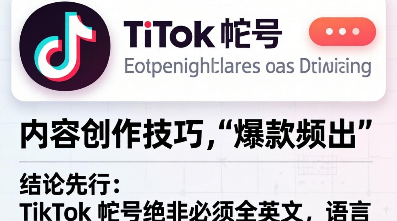 TikTok 账号必须全英文吗
