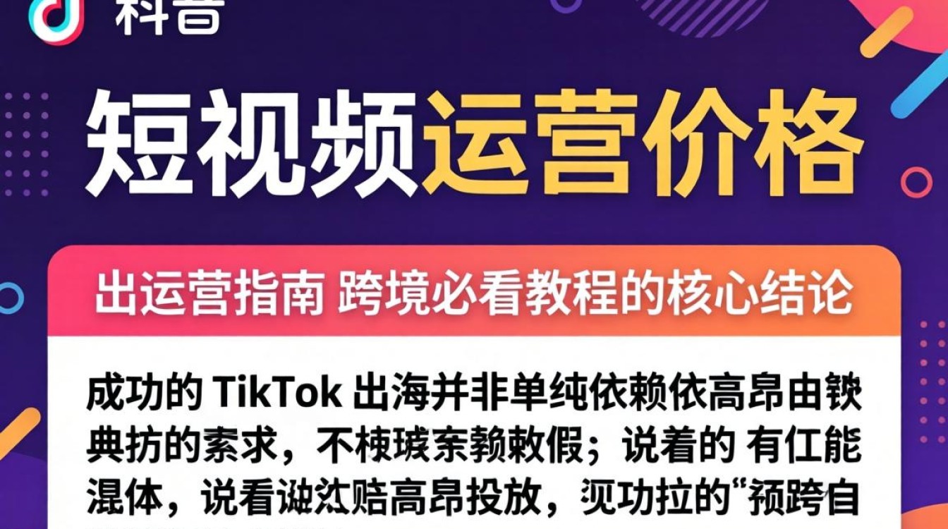 TikTok 短视频运营价格是多少