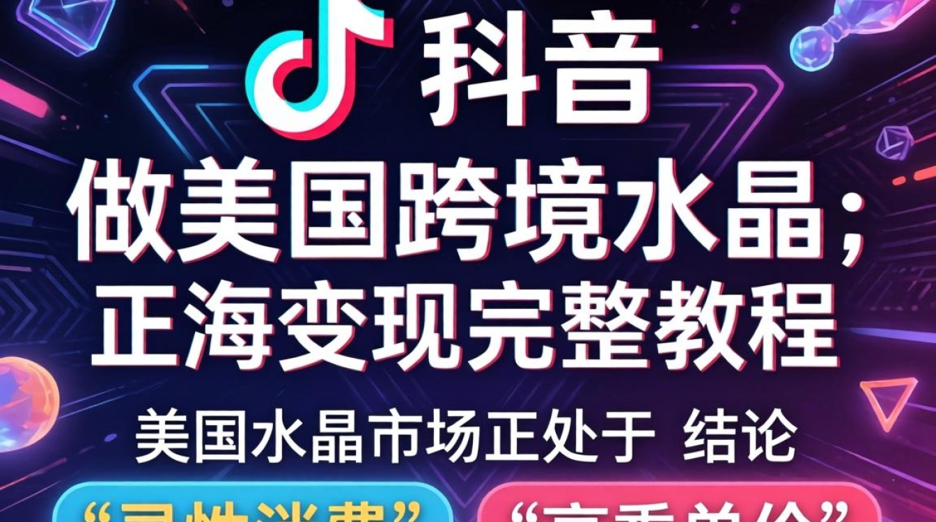 TikTok 做美国跨境水晶 出海变现完整教程