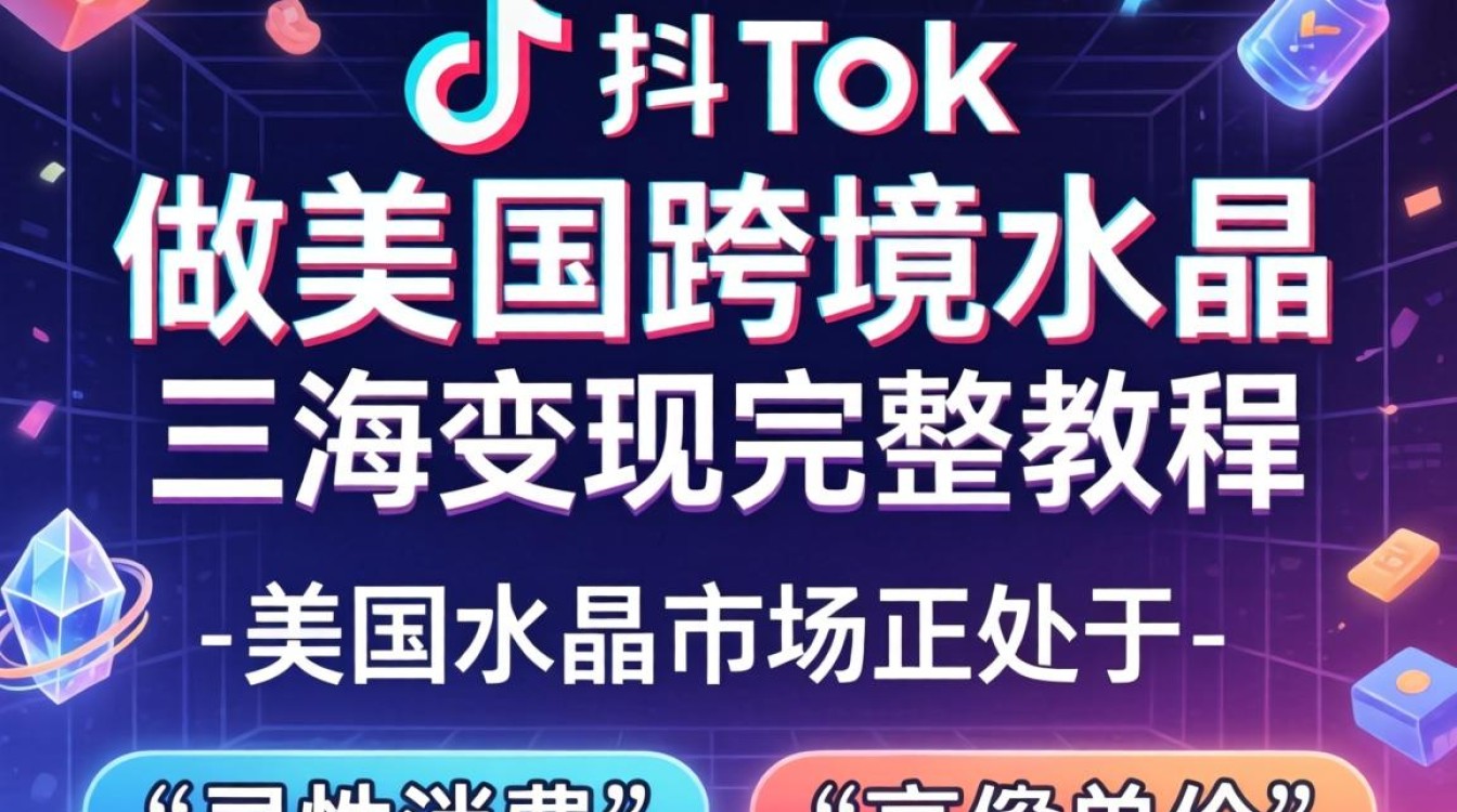 TikTok 做美国跨境水晶 出海变现完整教程