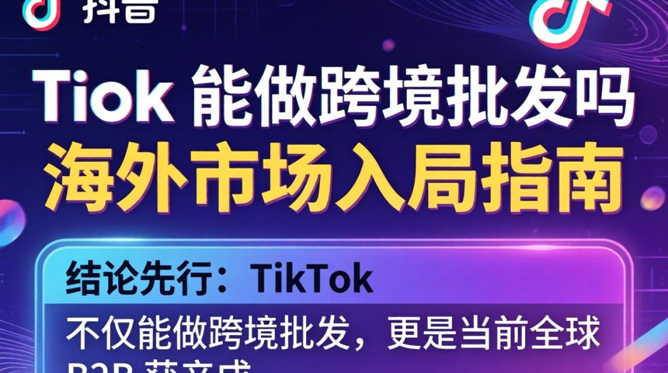 TikTok 能做跨境批发吗