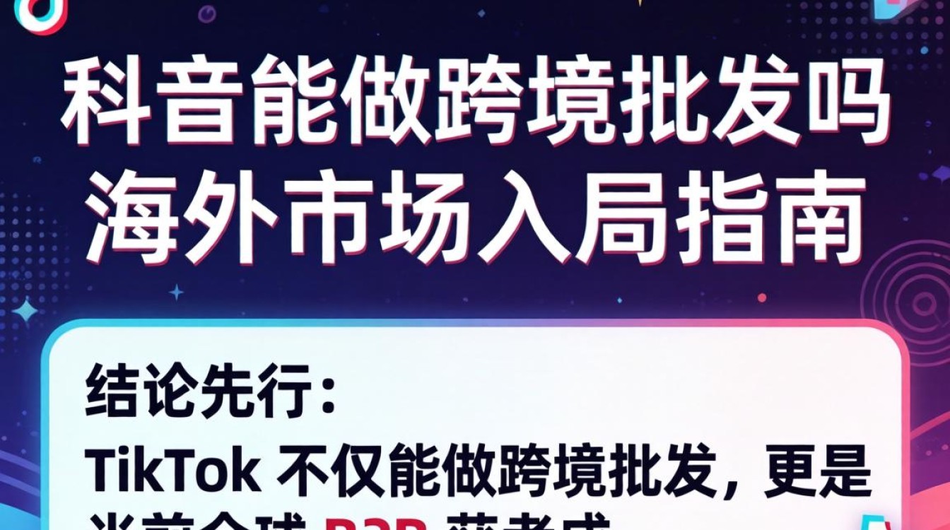 TikTok 能做跨境批发吗