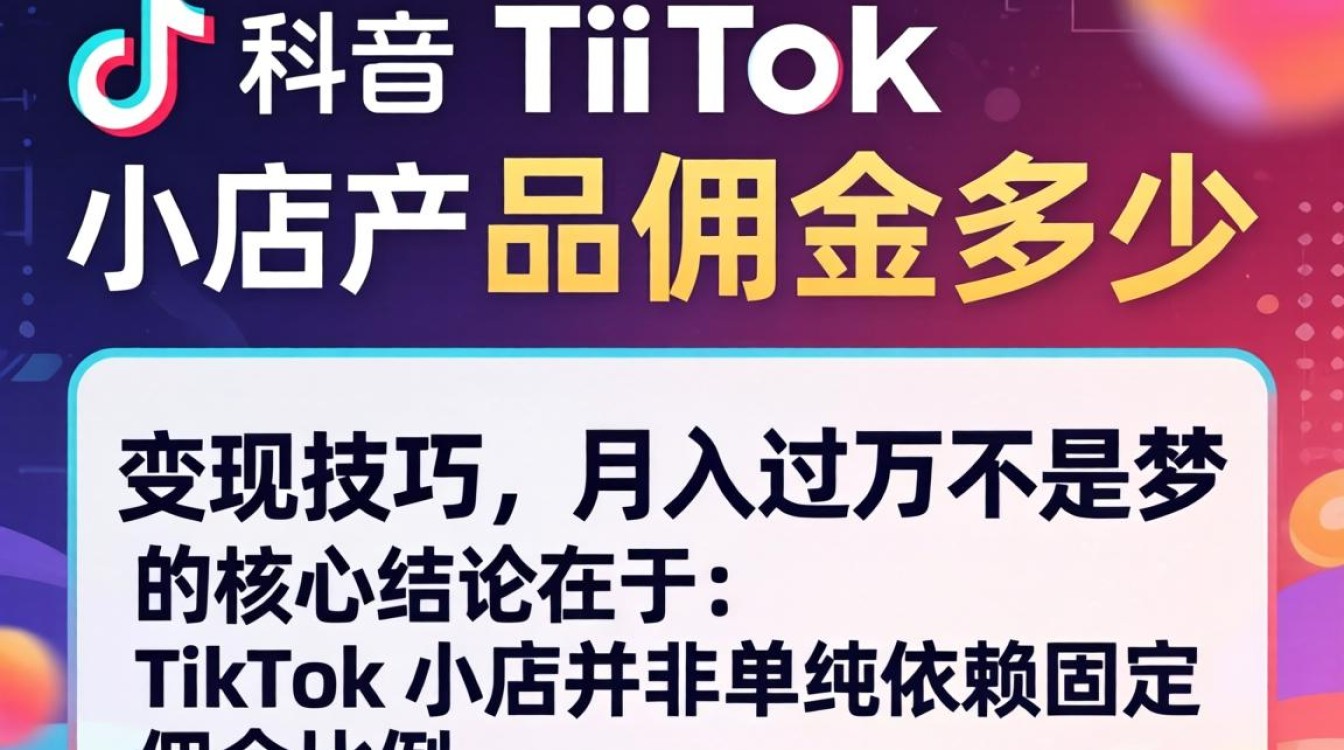 TikTok 小店佣金比例及月入过万变现技巧