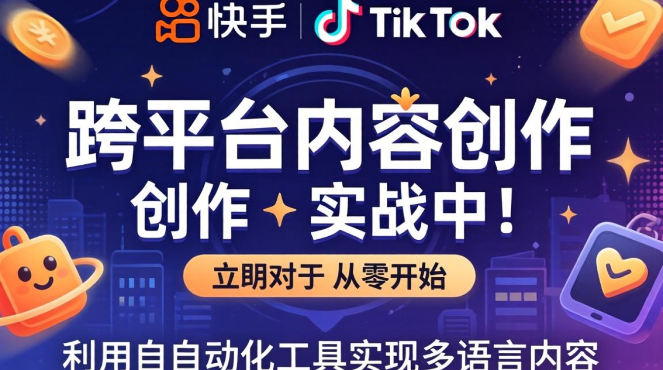 快手手机TikTok自动翻译软件怎么用