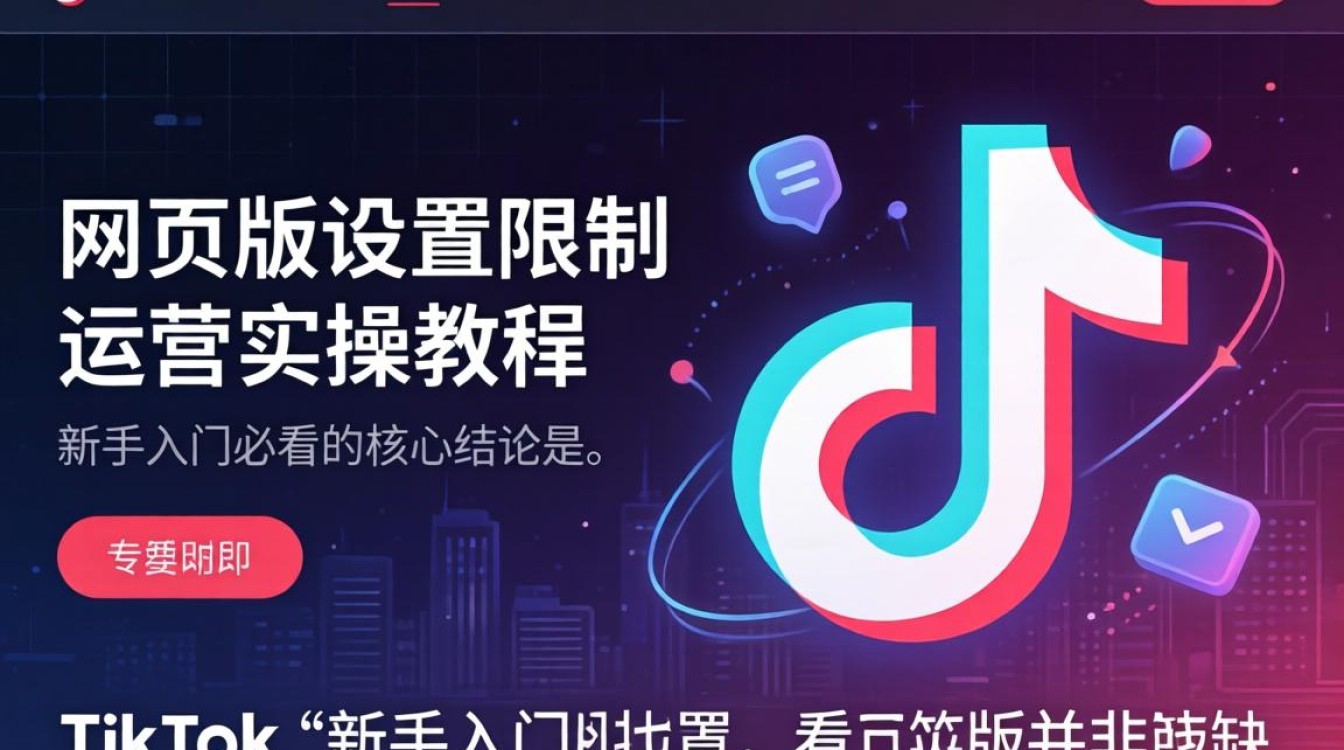 TikTok 网页版设置限制怎么操作