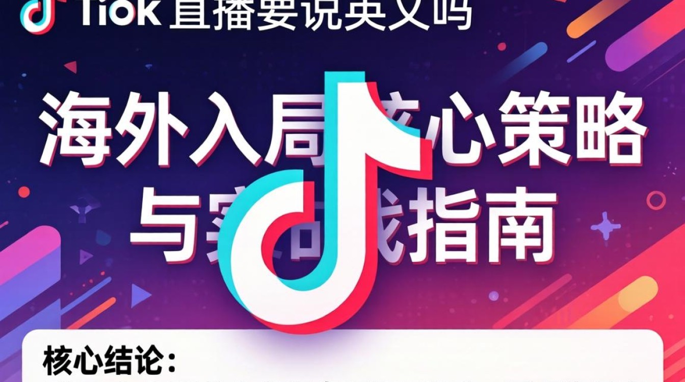 TikTok 直播要说英文吗