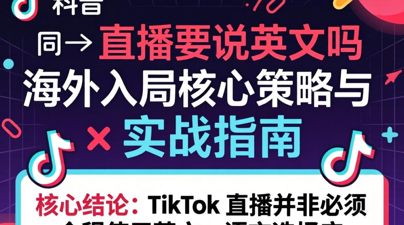 TikTok 直播要说英文吗