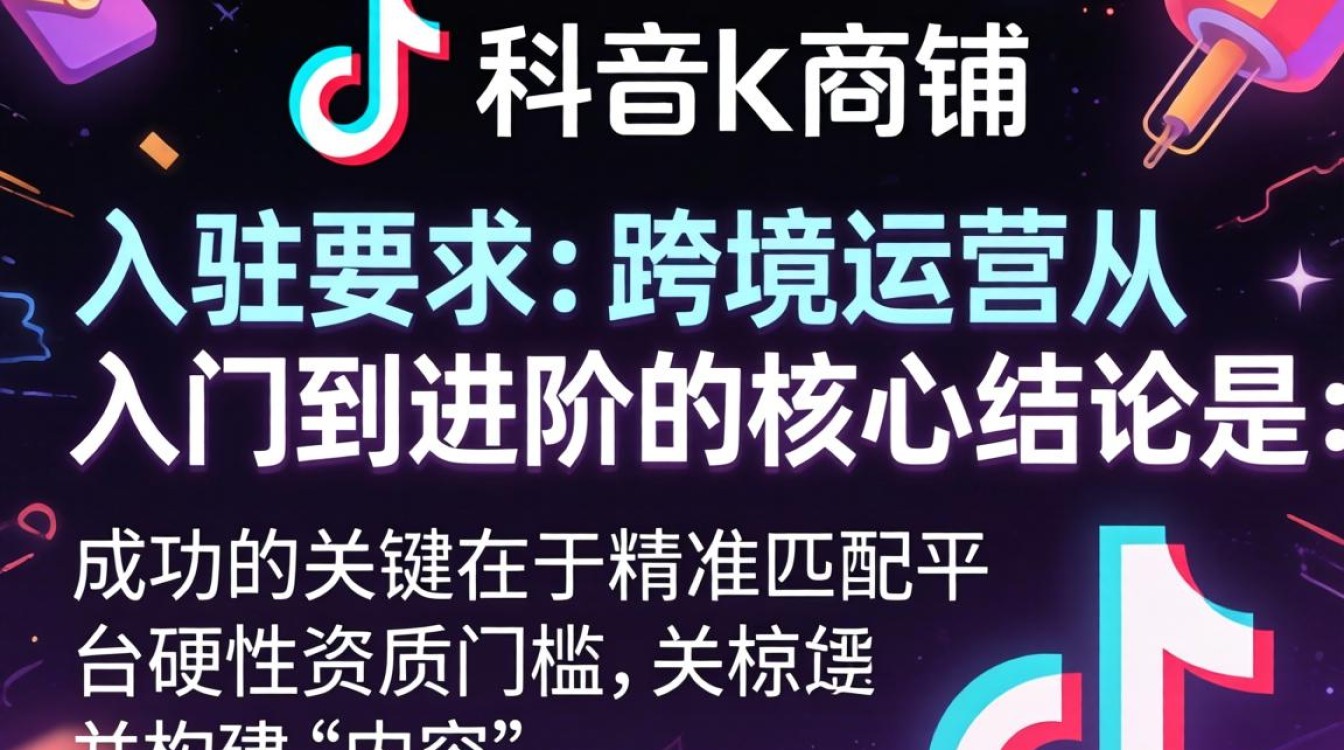 TikTok shop入驻要求 跨境运营从入门到进阶