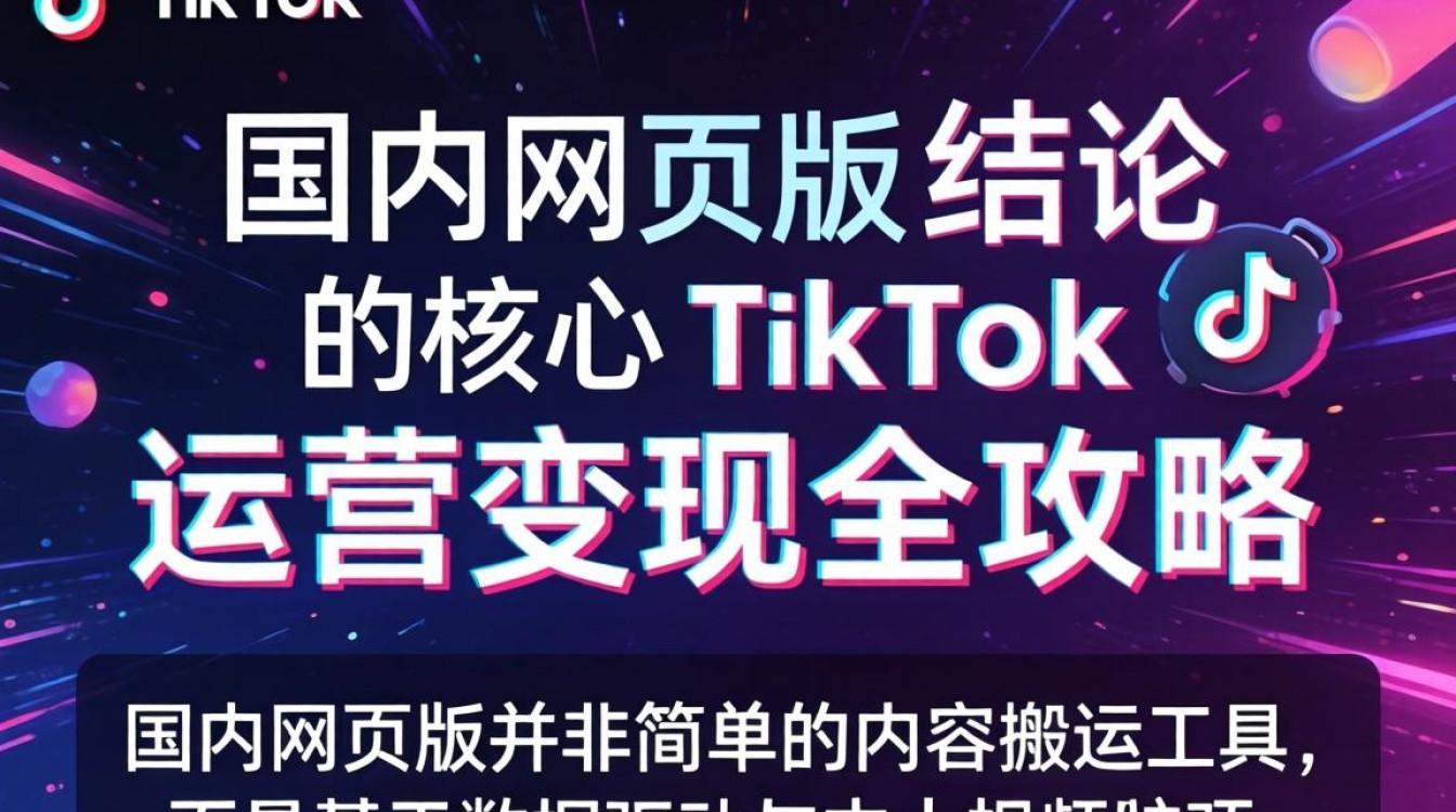 短视频国内网页版TikTok怎么运营变现