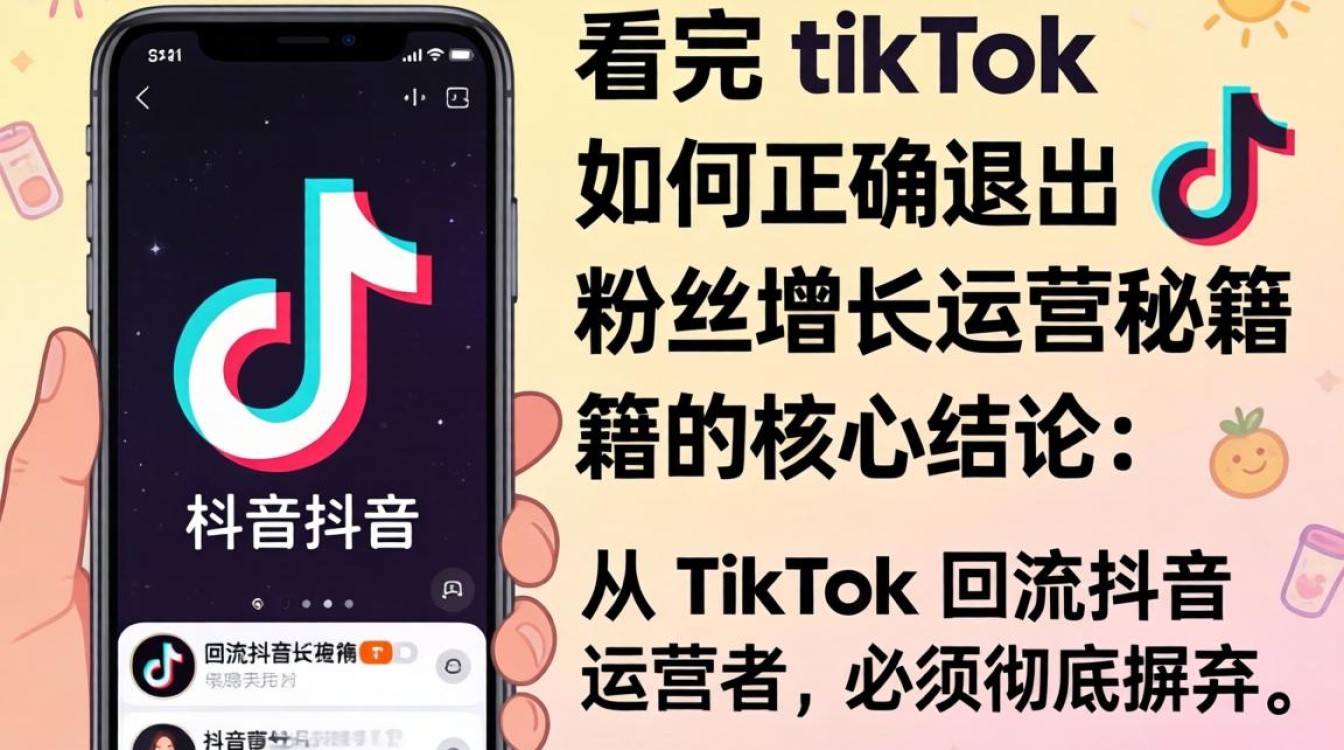 抖音看完tiktok如何正确退出