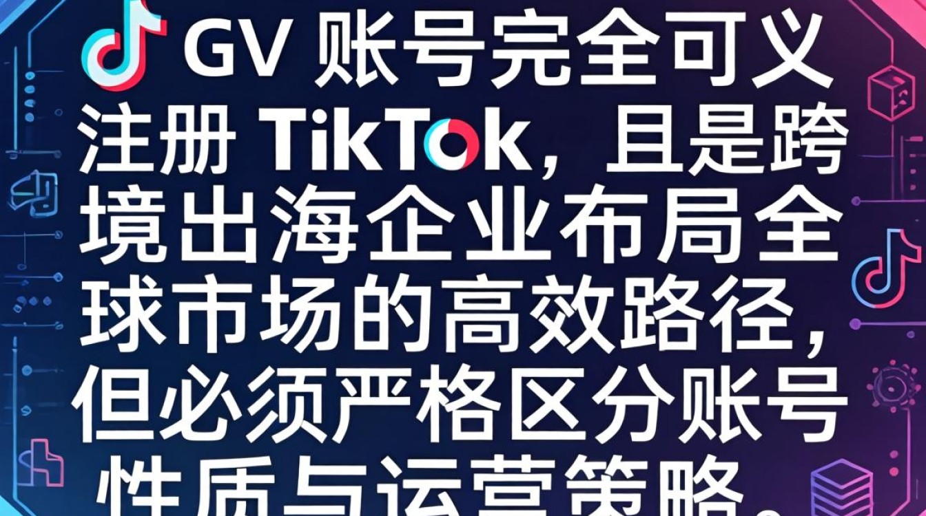 跨境出海 GV 可以注册 TikTok 吗