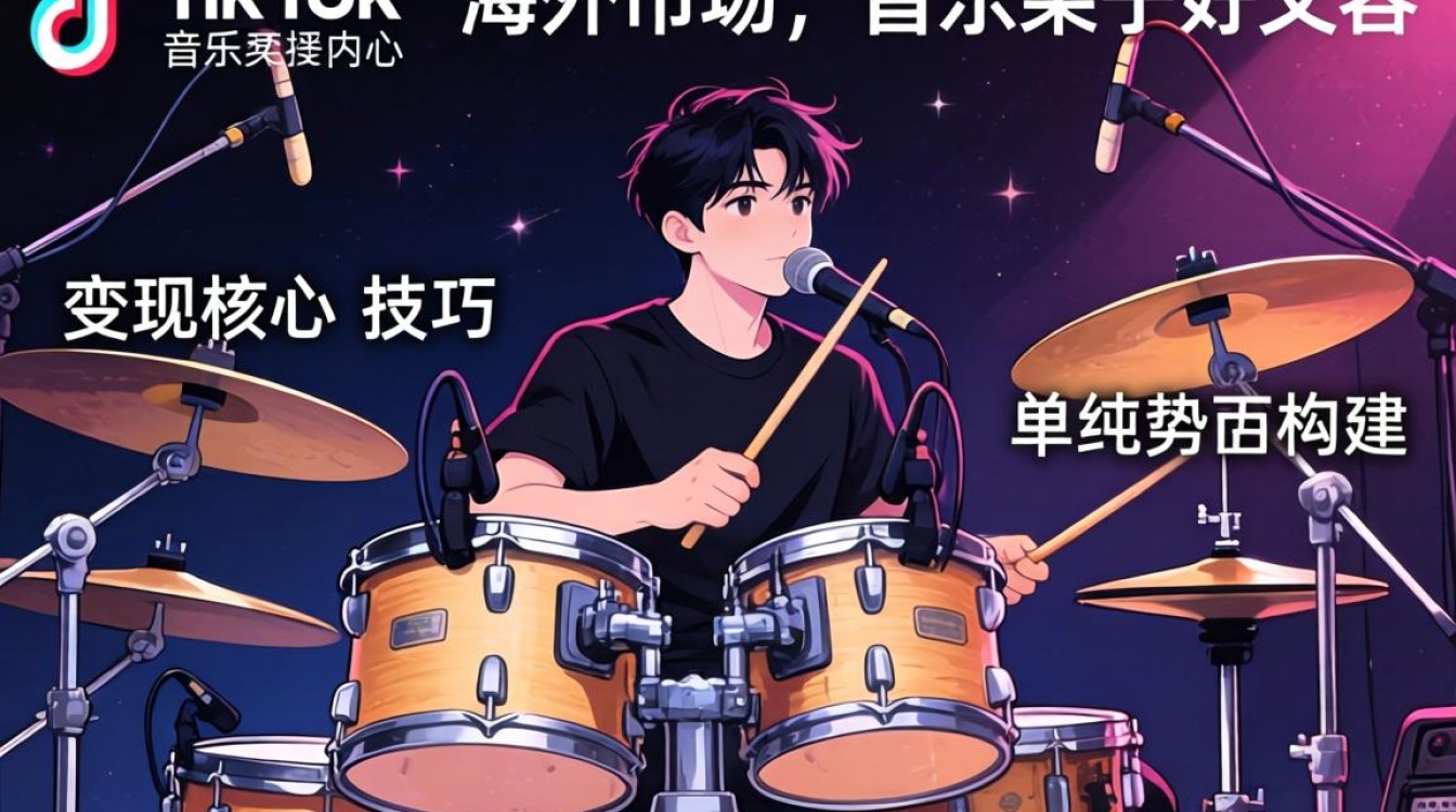 TikTok 音乐架子鼓海外市场变现技巧