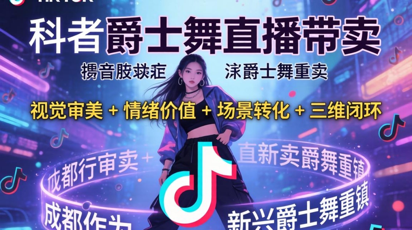 抖音成都爵士舞tiktok直播带货玩法详解
