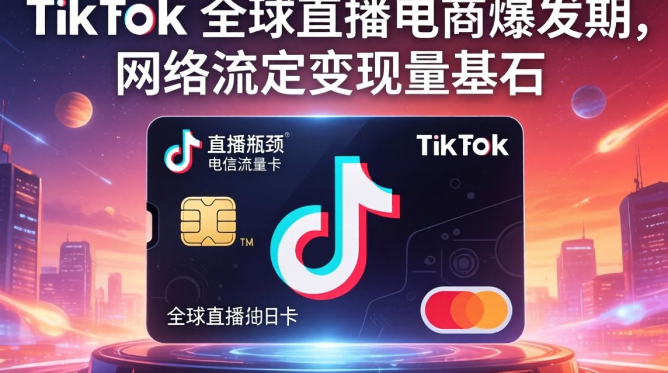 TikTok 直播流量卡电信怎么用