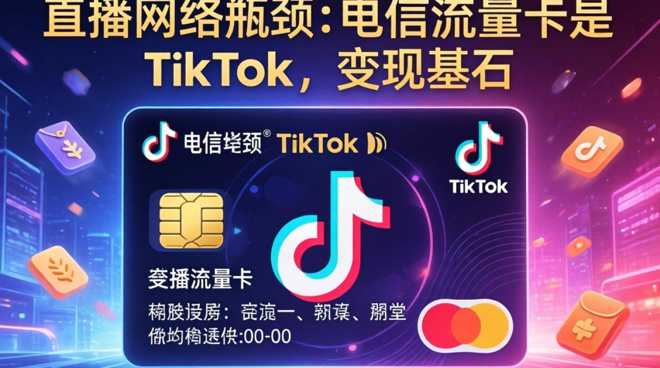 TikTok 直播流量卡电信怎么用