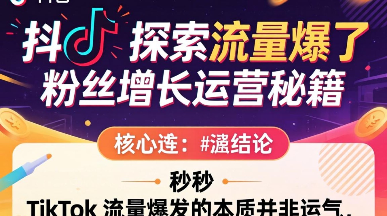 TikTok 探索流量爆了 粉丝增长运营秘籍
