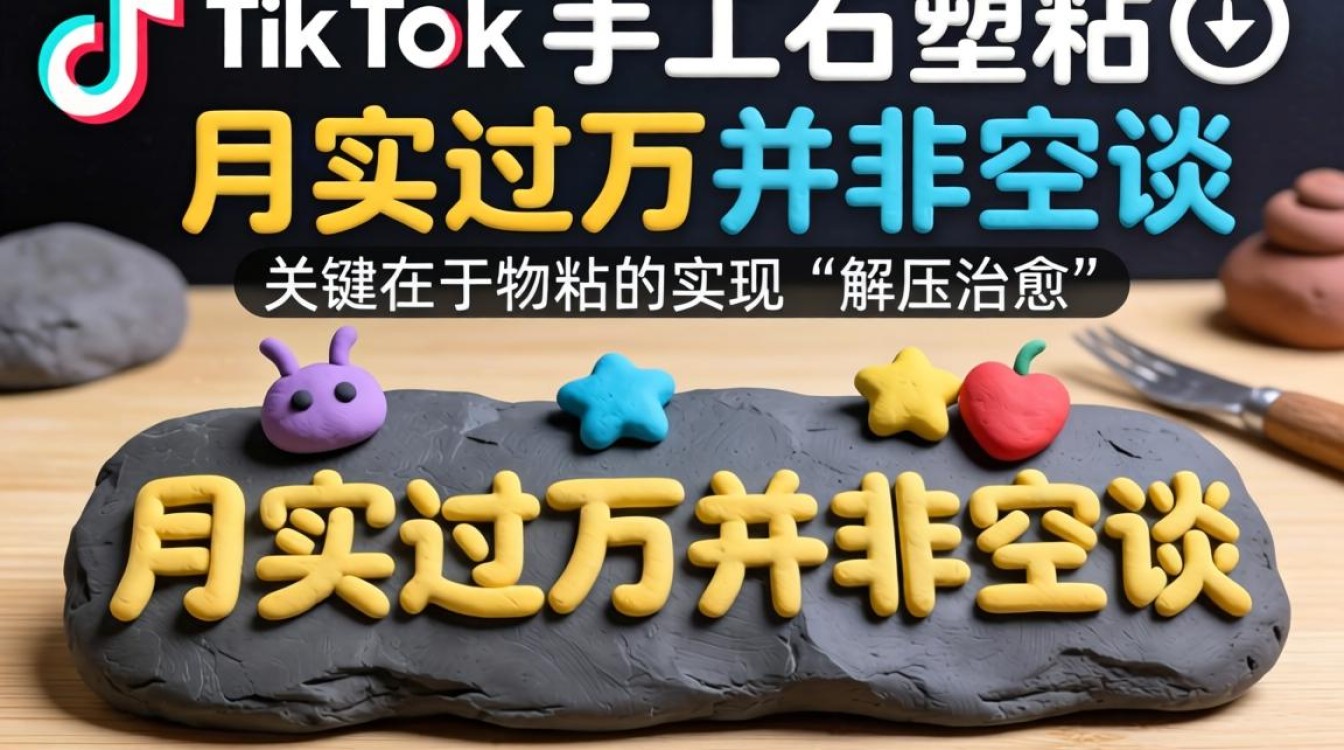 TikTok 手工石塑粘土怎么变现