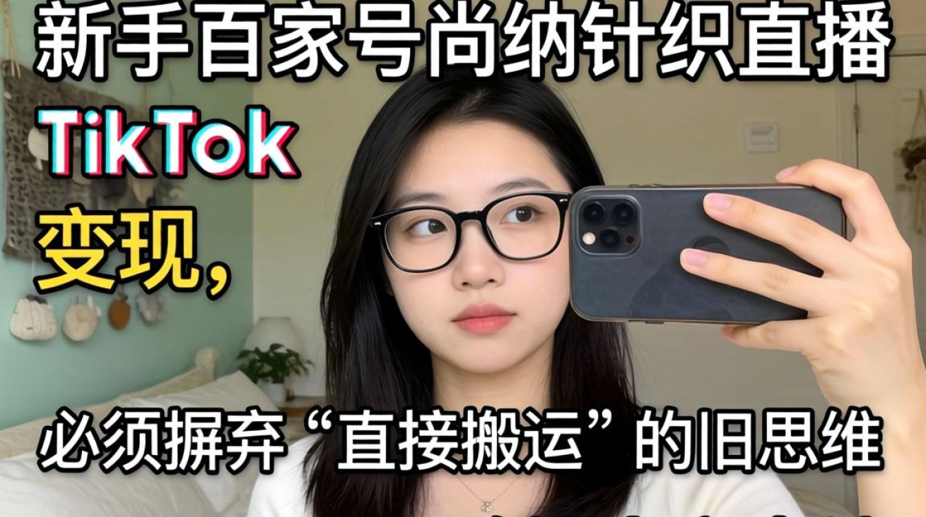 百家号尚纳针织直播 TikTok 变现方法新手入门