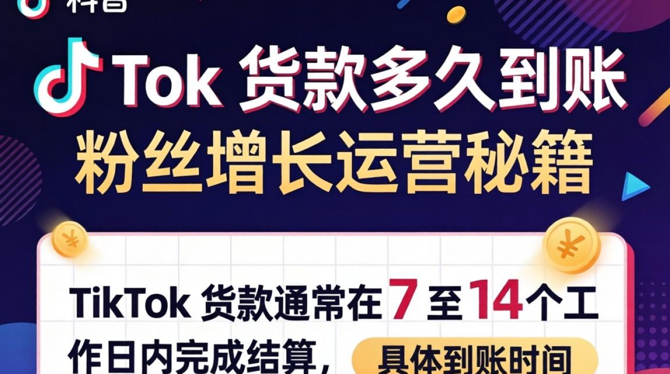 TikTok 货款多久到账
