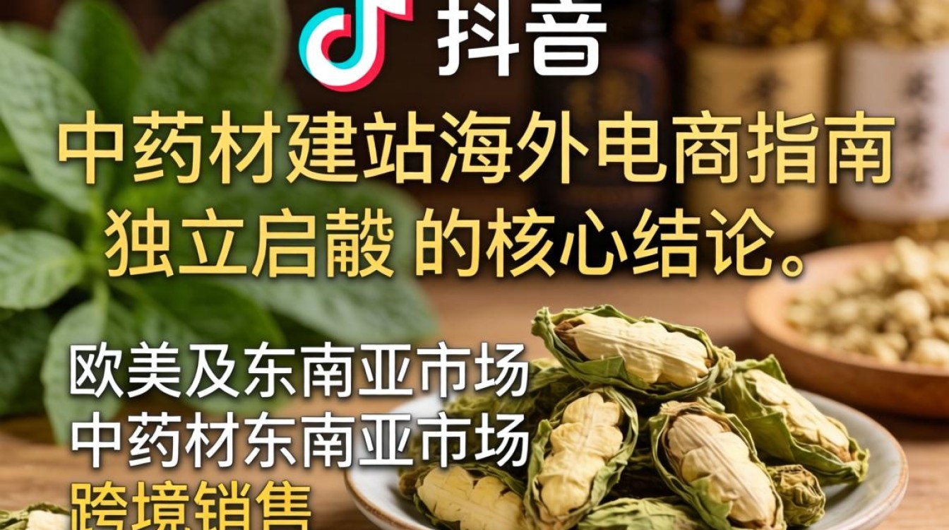 TikTok 销售中药材独立站建站海外电商指南