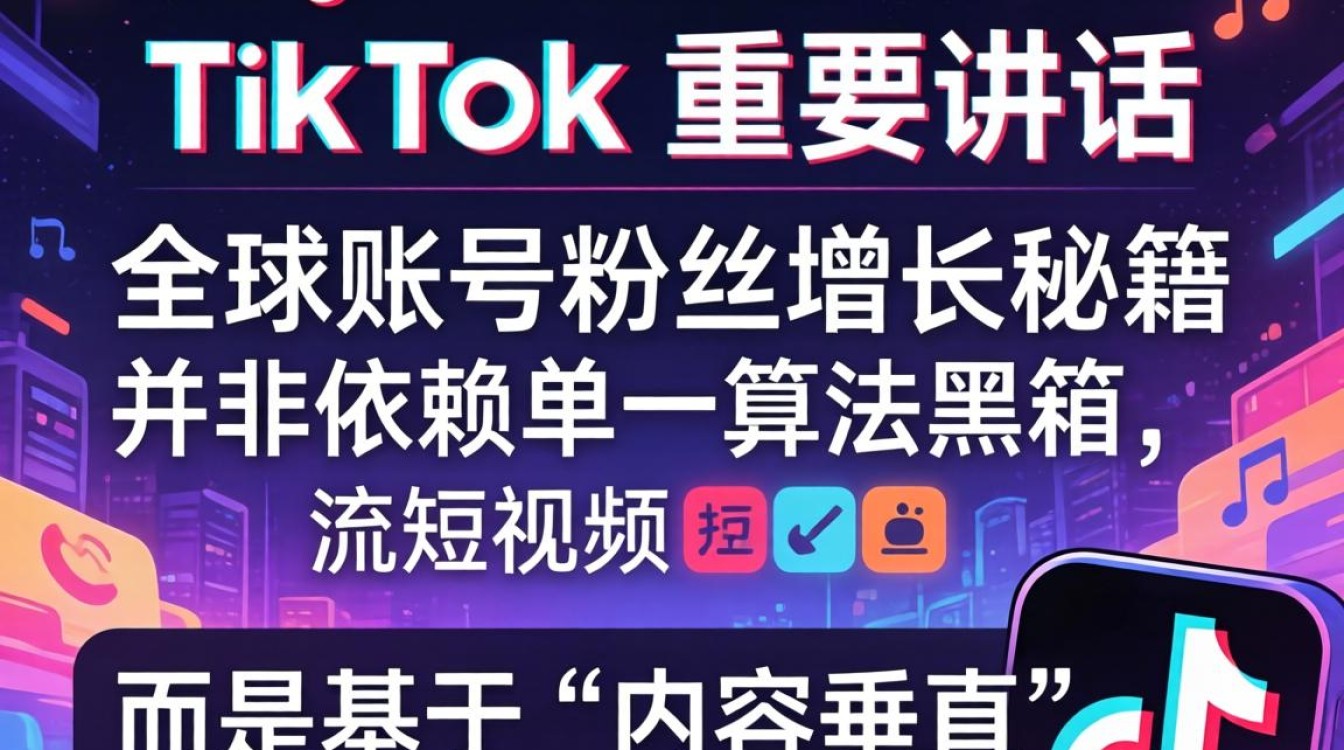 TikTok 重要讲话全球账号粉丝增长秘籍