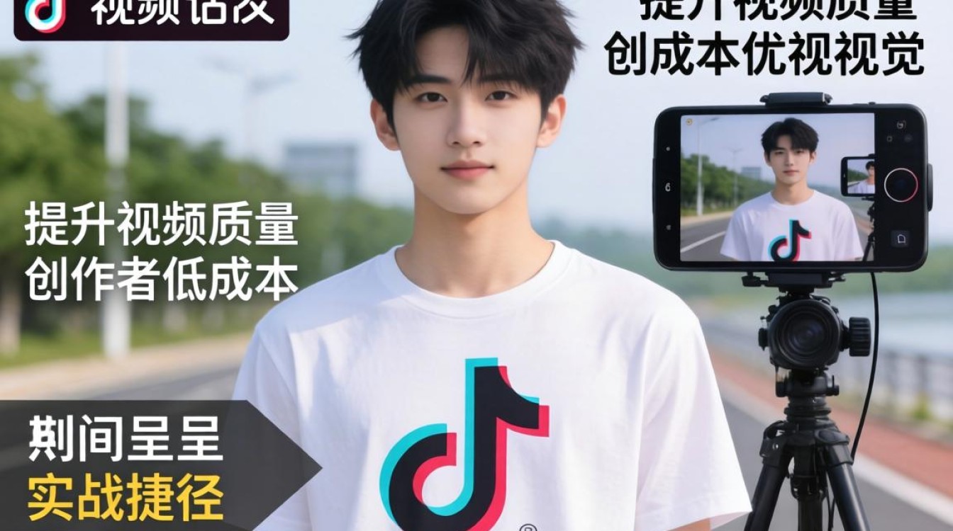 短视频制作印TikTok白色T恤提升视频质量