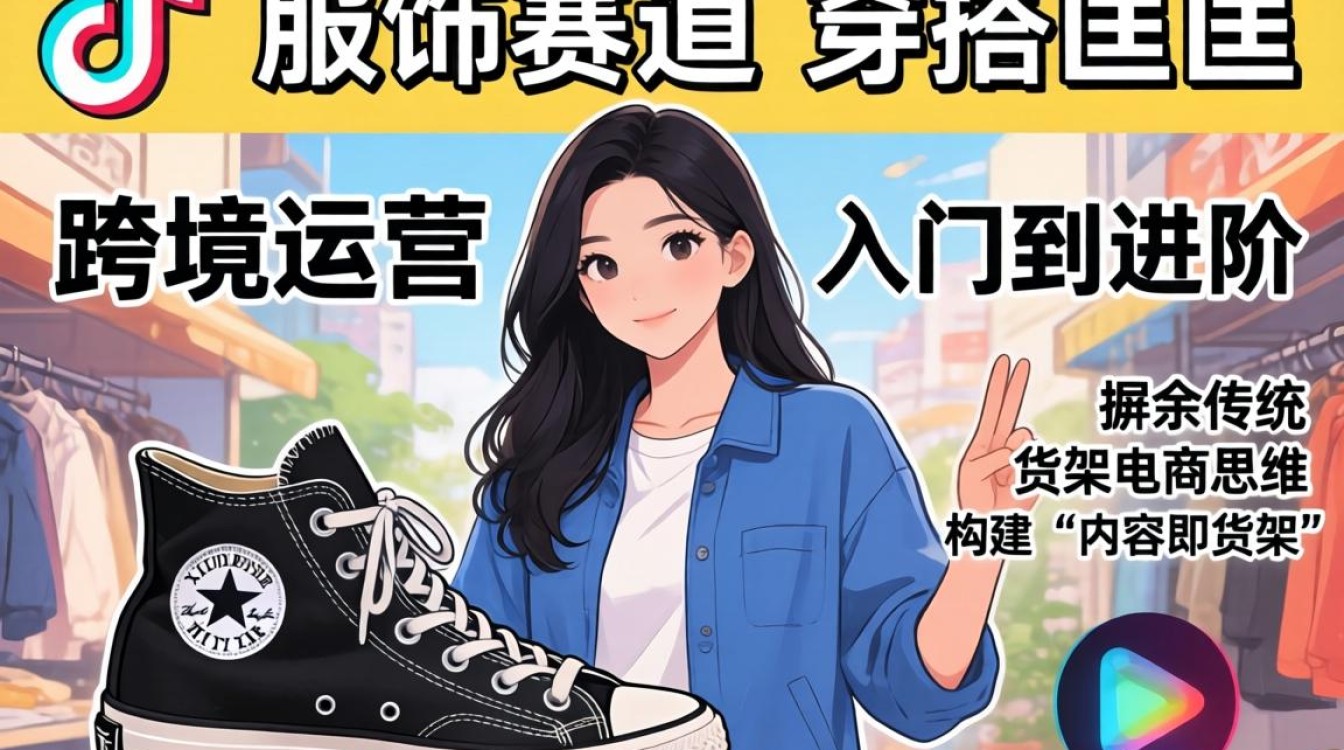 TikTok 穿搭匡威 跨境运营从入门到进阶