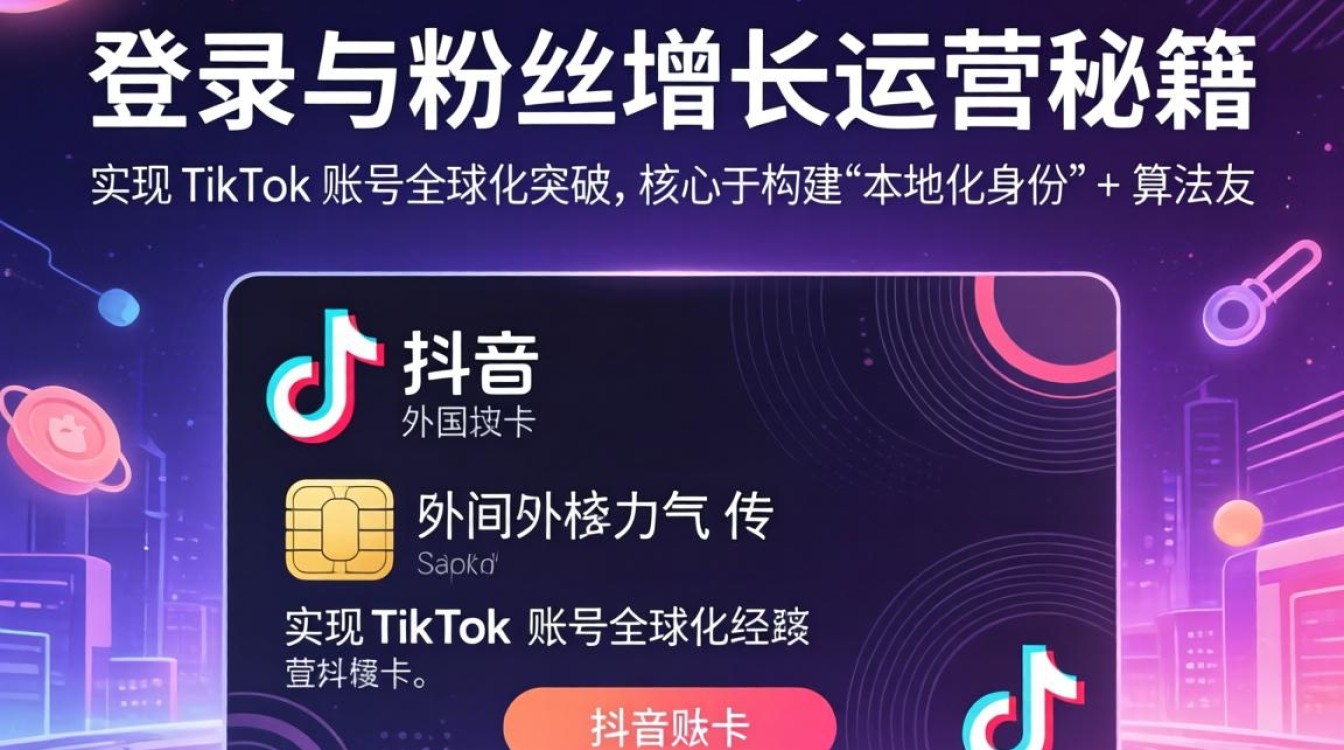 TikTok 登陆外国卡 粉丝增长运营秘籍