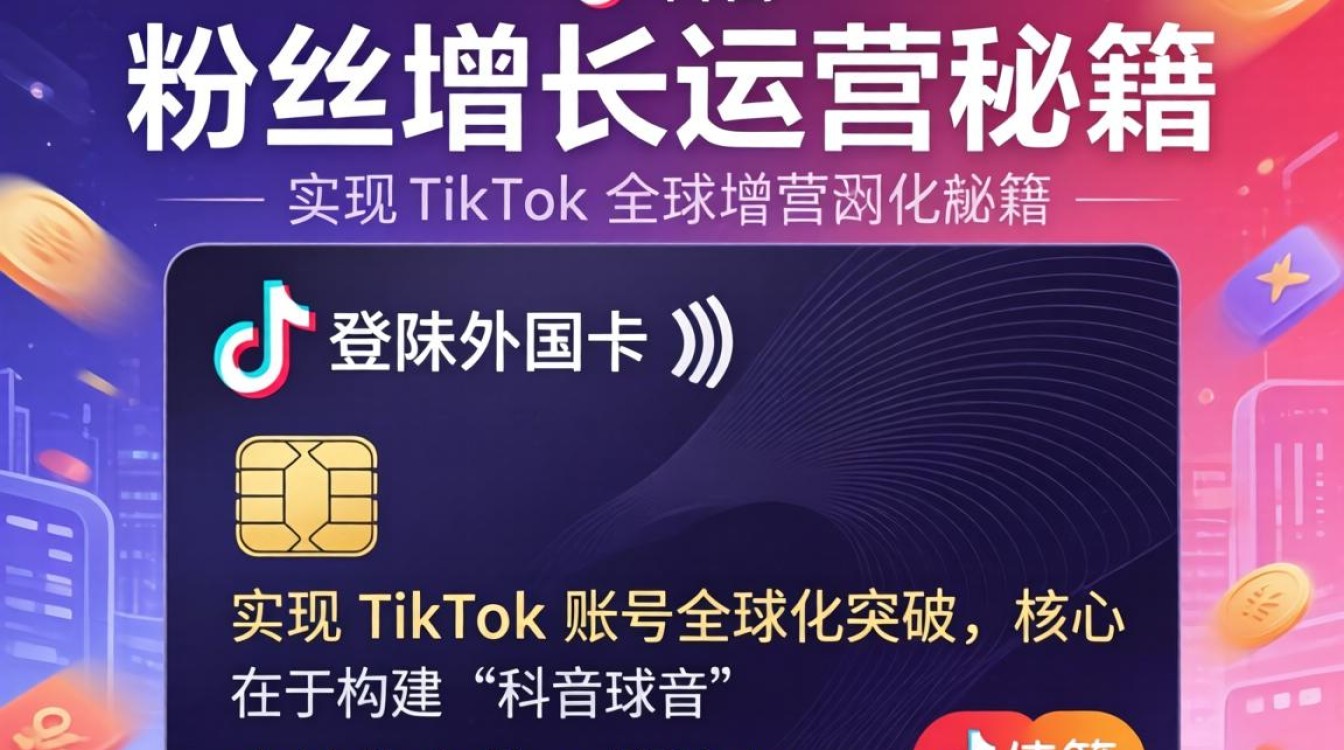 TikTok 登陆外国卡 粉丝增长运营秘籍