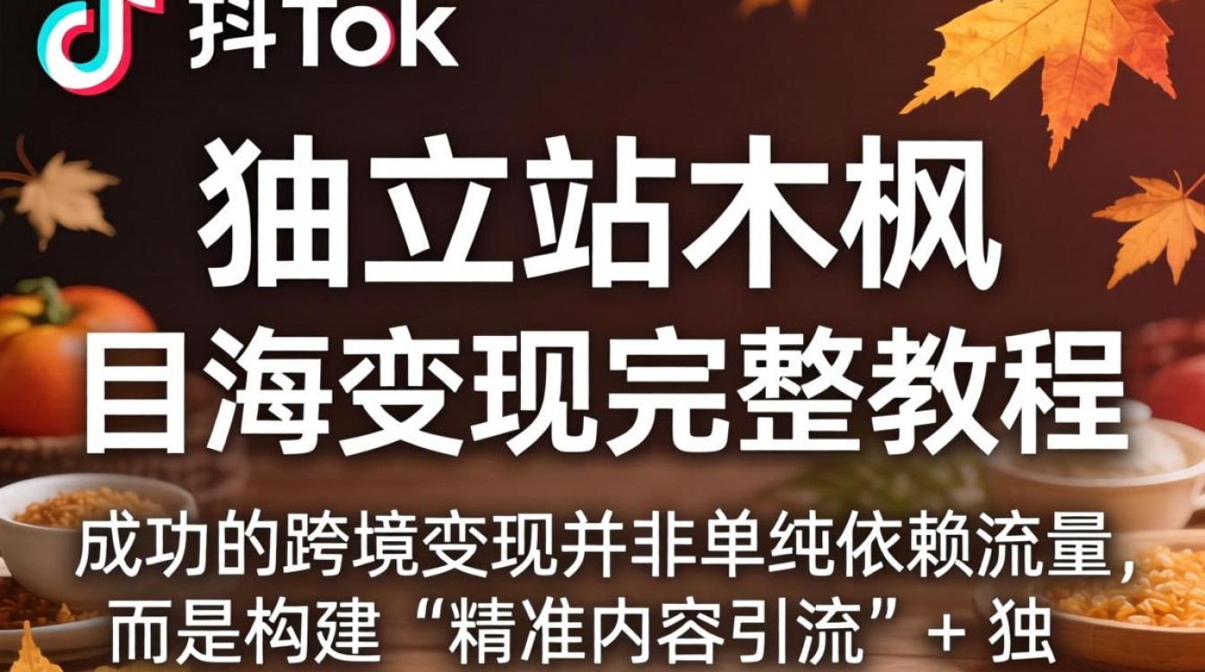 TikTok 独立站木枫 出海变现完整教程