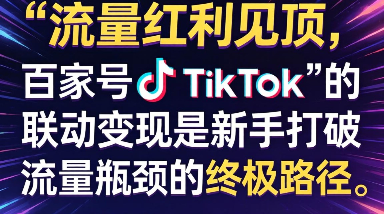 百家号最后一弹 TikTok 变现方法新手入门