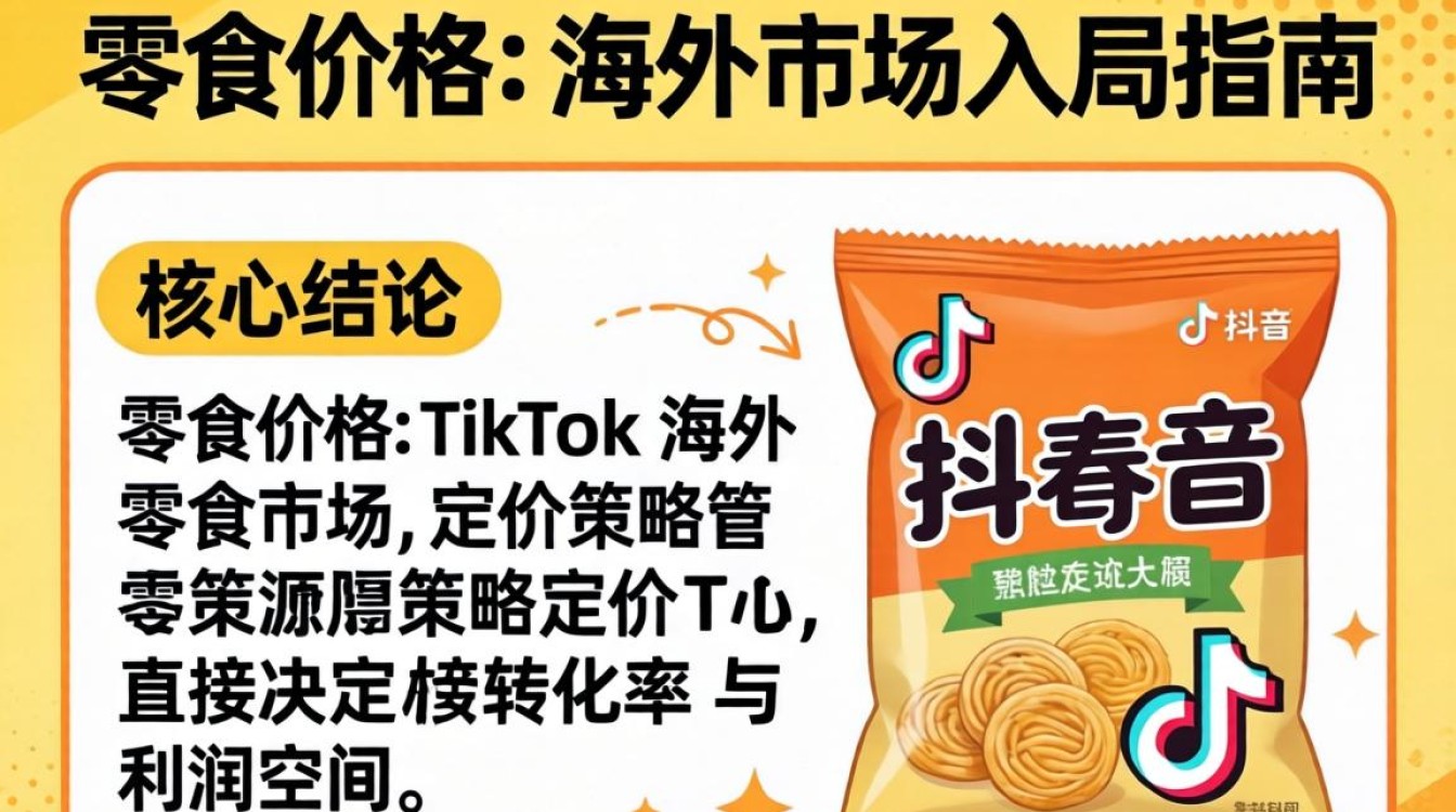 TikTok 零食价格 海外市场入局指南,TikTok 零食怎么卖到国外? TikTok 零食价格 海外市场入局指南