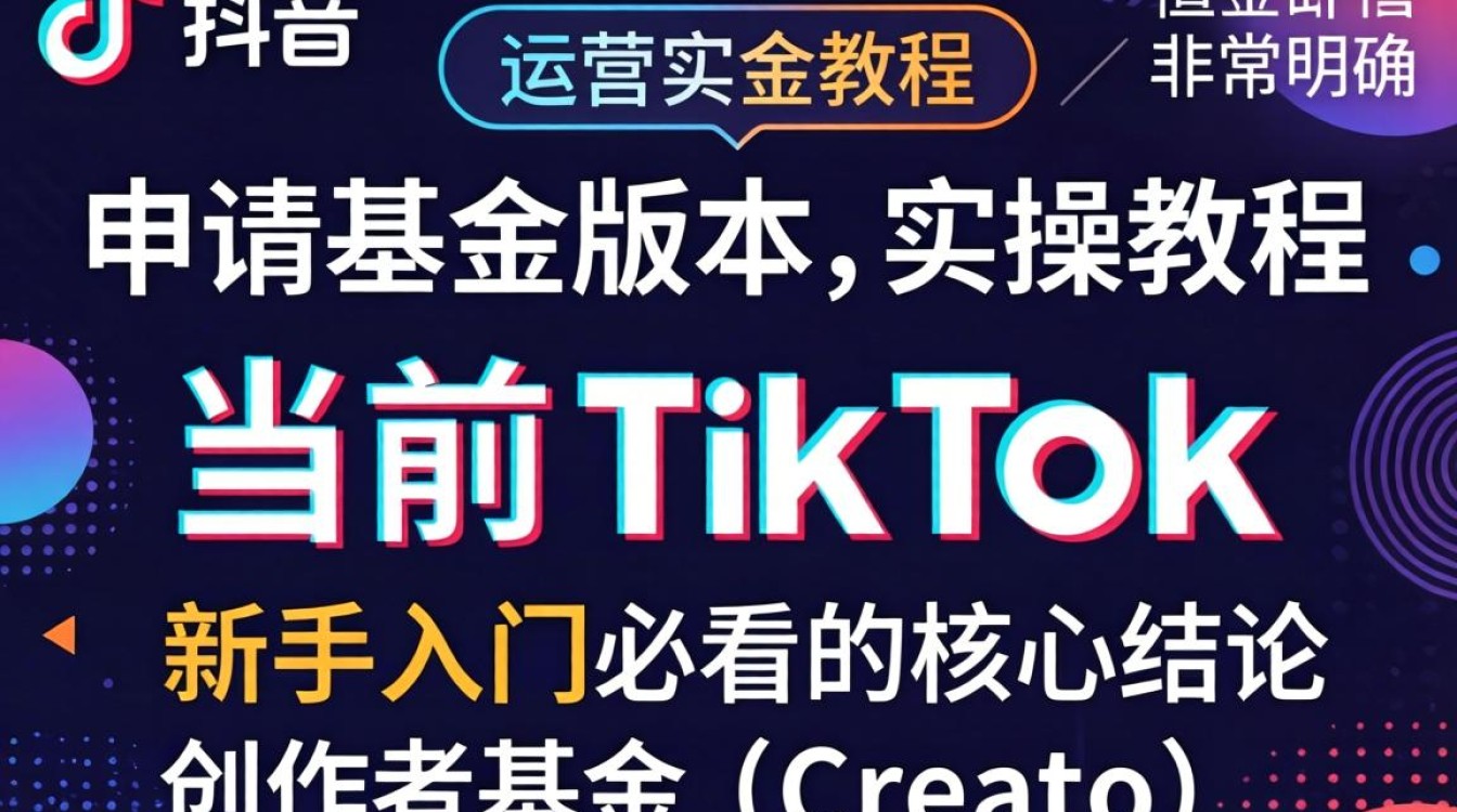 新手如何申请 TikTok 创作者基金